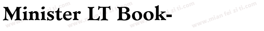 Minister LT Book字体转换